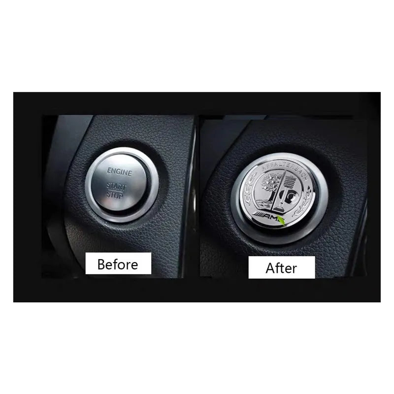 AMG-style Engine Start/Stop Button Cover