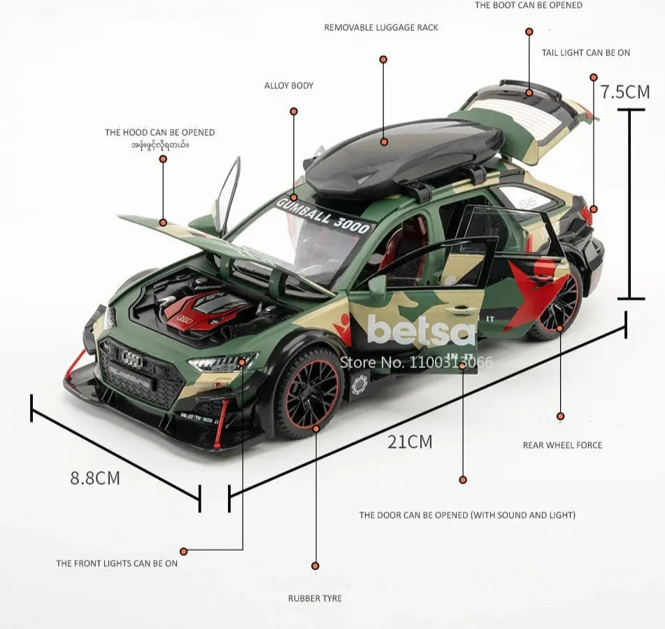 1:24 Audi RS6 Modified Model Car