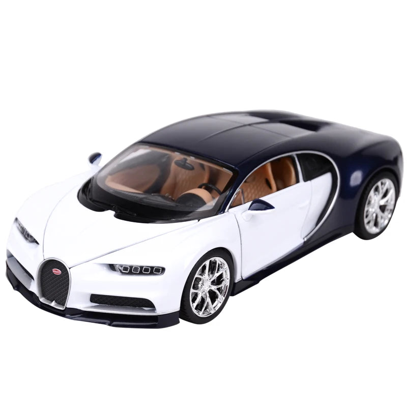 Welly 1:24 Bugatti Veyron Chiron Alloy Sports Car Model Diecasts Metal Toy Vehicles Car Model High Simulation Childrens Toy Gift