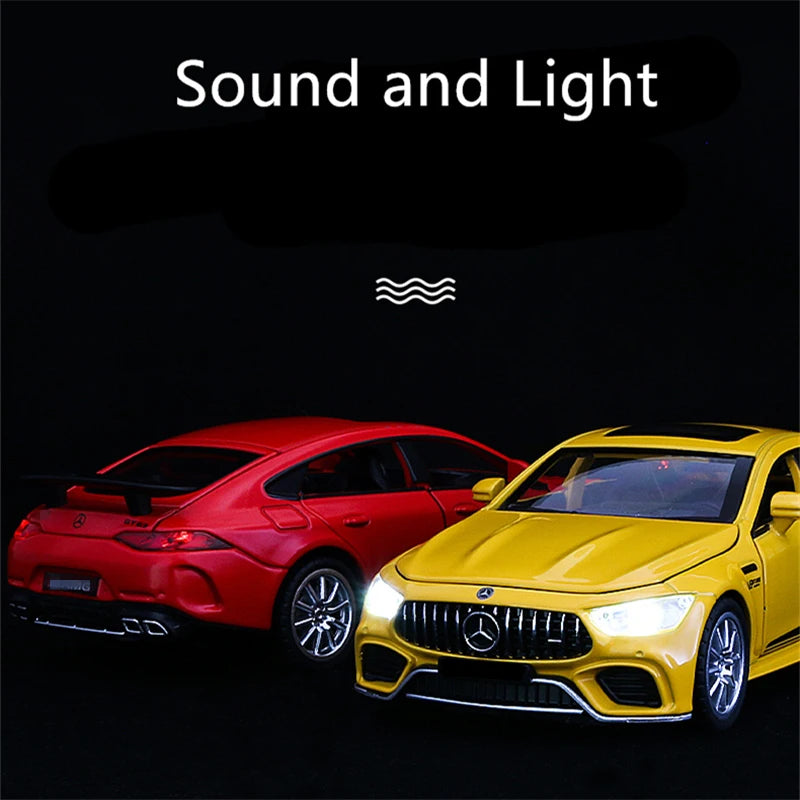 1:32 GT63S Coupe Alloy Car Model Diecasts Metal Toy Vehicle Car Model Collection Sound and Light High Simulation Childrens Gifts