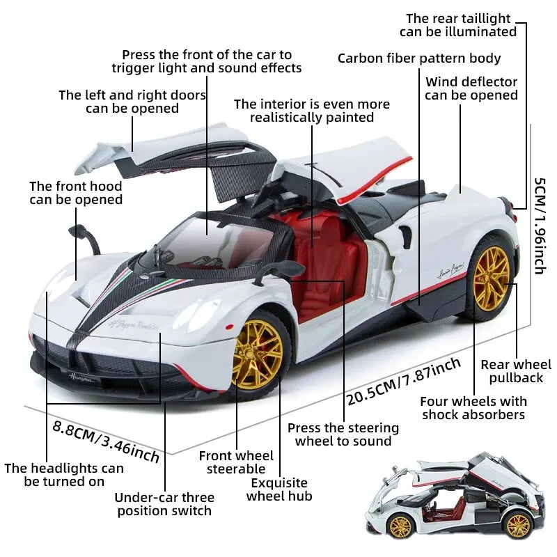 1:24 Pagani Huayra Car Model