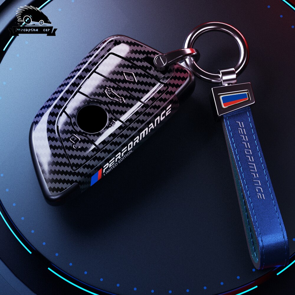 BMW Carbon Fibre Car Key Cover Case Shell - Suitable for BMW X1 X3 X5 X6 X7 1 3 5 6 Series G20 G30 G11 F15 F16 G01 G02 F48