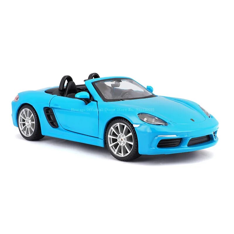 1:24 Scale Porsche 718 Boxster Royal Blue